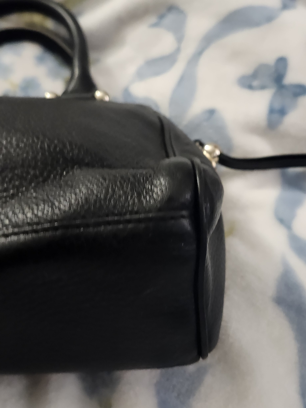 kate spade New York Black Pebbled Leather Satchel - Picture 7 of 16